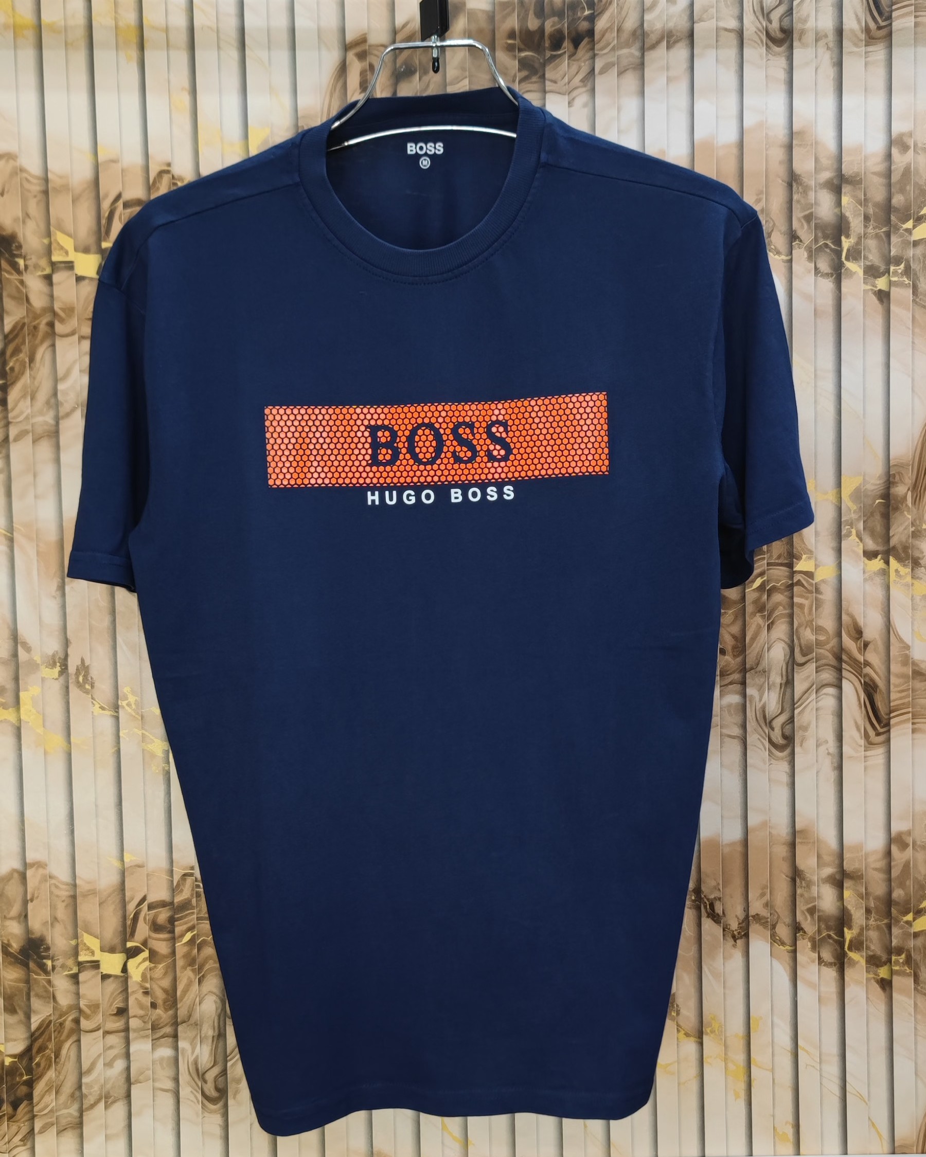 Premium Export Round Neck T-Shirt – Navy  Classic Summer Wear - HU BO